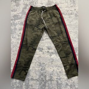 Abercrombie camo stripe track suit